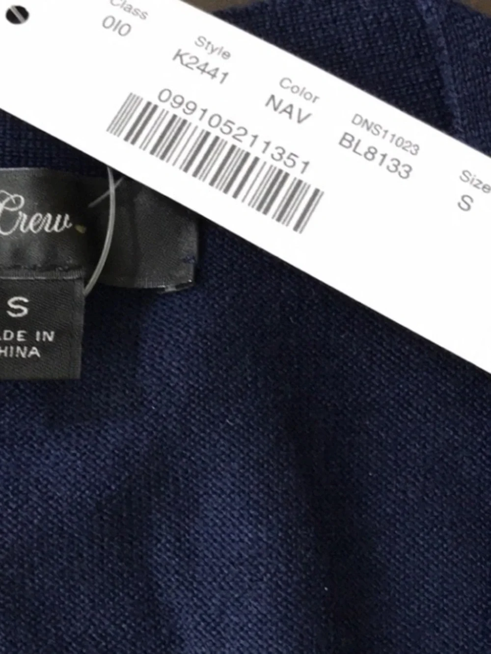 J. Crew crew navy